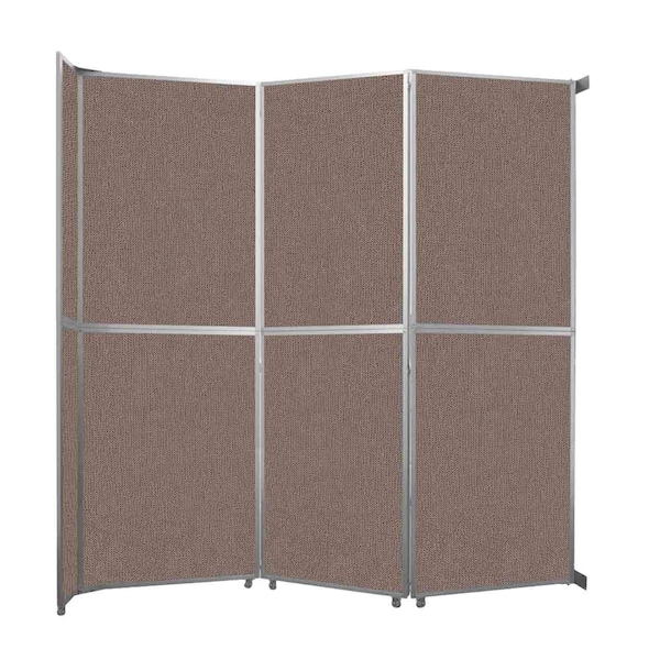 Operable Wall Folding Room Divider 11'9" x 12'3" Latte Fabric